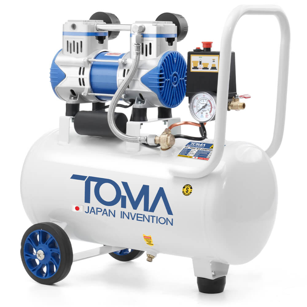 ปั๊มลม OIL FREE TOMA JAPAN รุ่น FAC-30L 30 ลิตร 850 วัตต์_1